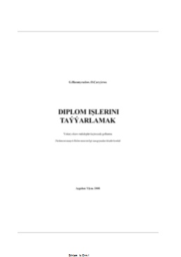 Diplom işlerini taýýarlamak